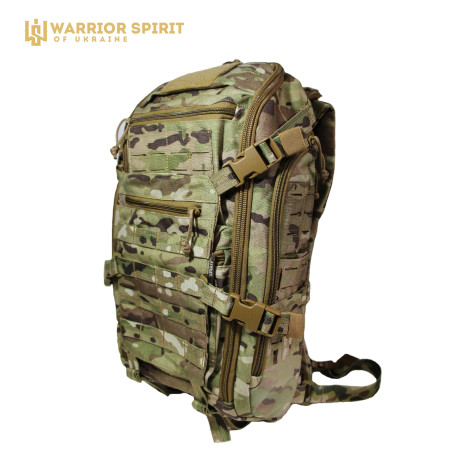 Рюкзак тактический (20 литров) с клапаном для шлема Warrior Spirit WS-Shell-20 MULTICAM